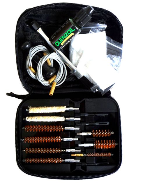 Picture of Clenzoil 2335 Field & Range Cleaning Kit Multi-Caliber Rifle/21 Pieces Black