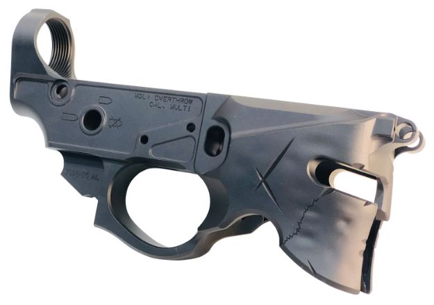 Picture of Sharps Bros SBLR07 Overthrow Stripped Lower Multi-Caliber Black Anodized Finish 7075-T6 Aluminum Compatible w/Mil-Spec Ar-15 Internal Parts