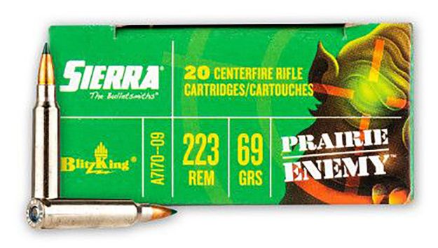 Picture of Sierra A717009 Prairie Enemy  223Rem 69gr Sierra BlitzKing 20 Per Box/10 Case