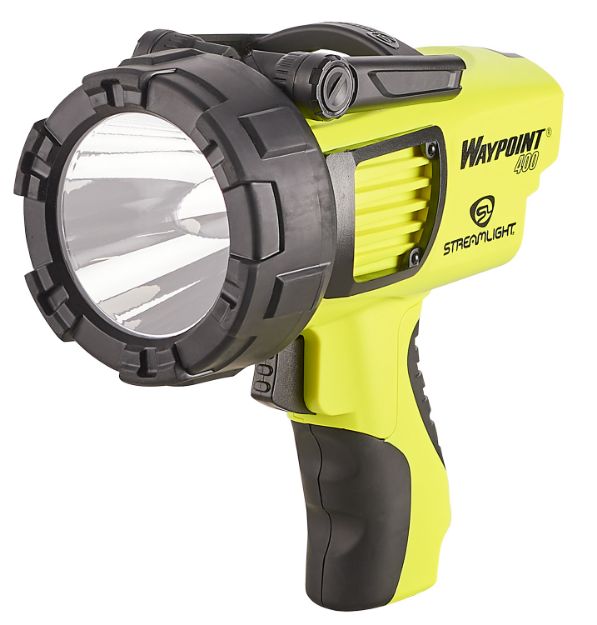 Picture of Streamlight 44910 WayPoint 400 38/600/1400 Lumens White LED Yellow Polycarbonate 1,265 Meters