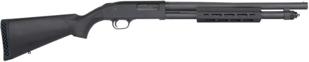 Picture of Mossberg 50766 590A1 Tactical 12 Gauge 3" 6+1 18.50" Cylinder Bore Barrel Black Parkerized Rec Black Synthetic Stock Right Hand Includes M-LOK Handguard