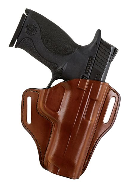 Picture of Bianchi 25032 57 Remedy  OWB Size 22A Tan Leather Belt Slide Fits Ruger LCR Right Hand