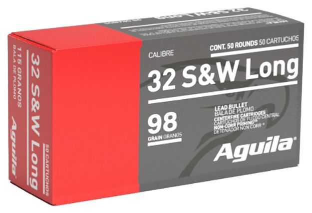 Picture of Aguila 1E322340 Target & Range Handgun 32S&W Long 98gr Lead Round Nose 50 Per Box/20 Case