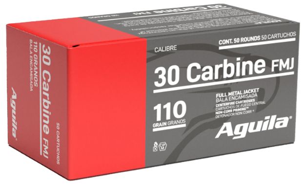 Picture of Aguila 1E302110 Target & Range  30Carbine 110gr Full Metal Jacket 50 Per Box/20 Case