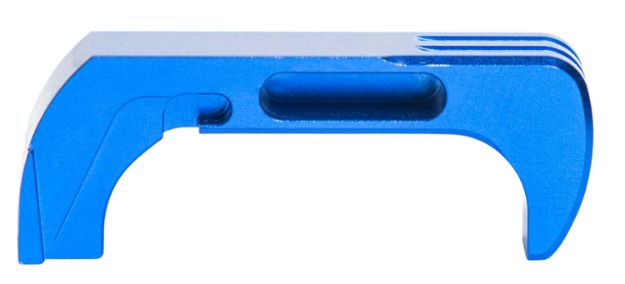 Picture of Cross Armory CRG5MCBL Mag Catch  Extended Compatible w/Glock Gen4-5 Blue Anodized Aluminum