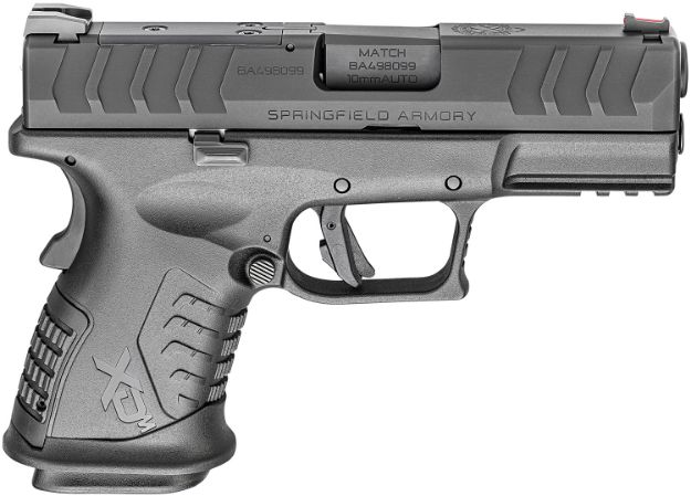 Picture of Springfield Armory XDME93810CBHCOSP XD-M Elite Compact OSP 10mm Auto 3.80" 11+1 Black Melonite Steel Slide/Barrel with Optic Cut Black Interchangeable Backstrap Grip Includes 2 Mags