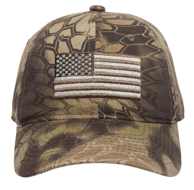 Picture of Outdoor Cap 120159-1-8 USA Flag  Kryptek Highlander Adjustable Snapback OSFA Unstructured