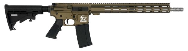 Picture of Great Lakes Firearms GL15223SSBRZ AR-15  223 Wylde 30+1 16" Stainless Barrel, Bronze Cerakote Receiver, Full Picatinny Rail, Black Collapsible Stock, Polymer Grip