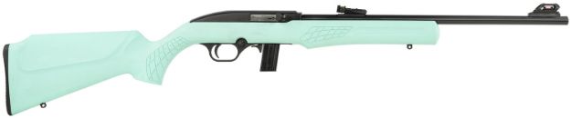 Picture of Rossi RS22L1811TL RS22  Full Size 22 LR 10+1 18" Matte Black Steel Barrel, Matte Black Grooved Aluminum Receiver, Teal Synthetic Fixed Stock