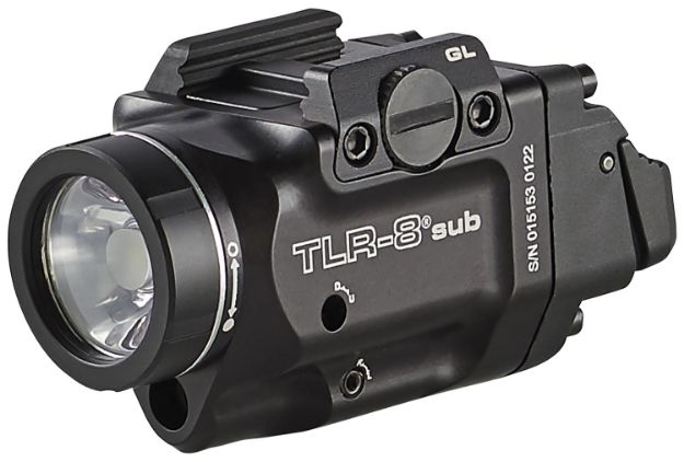 Picture of Streamlight 69411 TLR-8 Sub Gun Light with Red Laser  Black Anodized 500 Lumens White LED Glock 43X