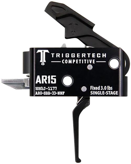 Picture of TriggerTech AR0SBB33NNF Competitive  Flat Single-Stage 3 lbs Fixed for AR-15