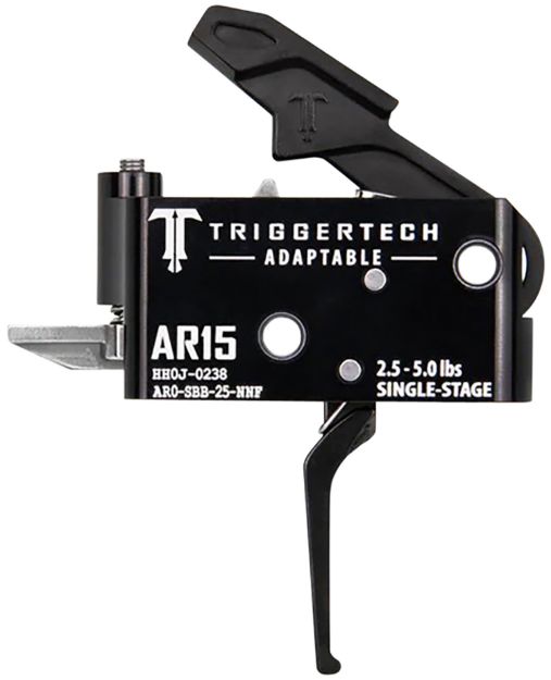 Picture of TriggerTech AR0SBB25NNF Adaptable  Flat Single-Stage 2.5-5.0 lbs Adjustable for AR-15