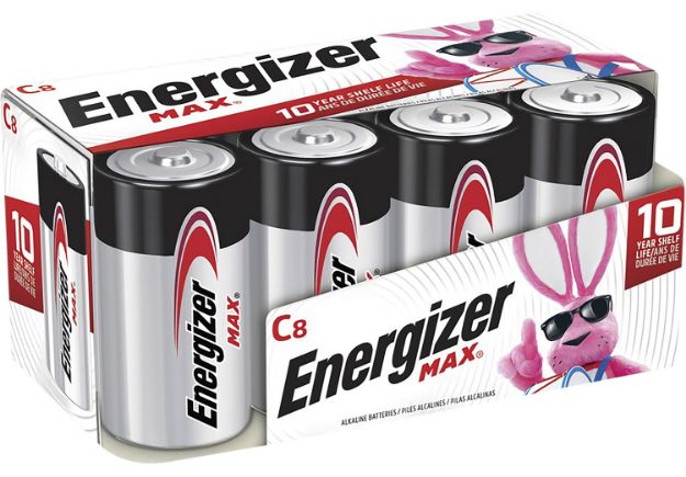 Picture of Energizer E93FP8 MAX C Batteries  Alkaline 1.5 Volts, Qty (12) 8 Pack