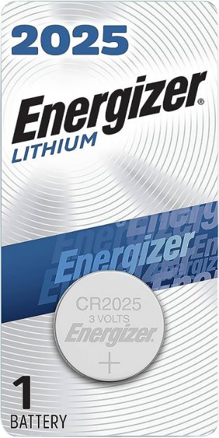 Picture of Energizer ECR2025BP 2025 Battery  Silver Lithium Coin 3.0 Volt, 170 mAH Qty (72) Single Pack