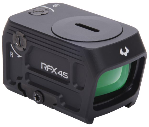 Picture of Viridian 9810053 RFX45  Black Anodized 1 x 24 mm x 15.5 mm 5 MOA Green Dot ACRO/RMR