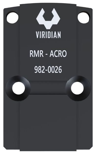 Picture of Viridian 9820026 RFX45 RMR Mounting Adapter  Black Anodized