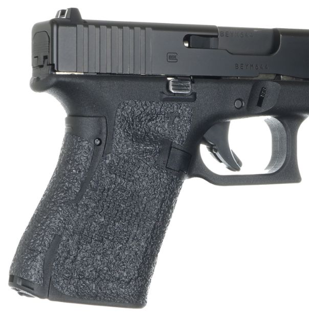 Picture of Talon Grips EV02R Adhesive Grip  Textured Black Rubber, Fits Compact Glock Gen 5 (19, 23, etc.)