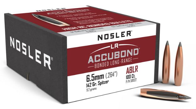 Picture of Nosler 58922 AccuBond Long Range 6.5mm 142gr Spitzer Point 100/Box