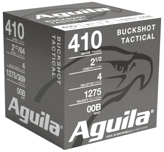 Picture of Aguila 1C4100BA Buckshot High Velocity 410Gauge 2.50" 1/2oz 00Buck Shot 25 Per Box/20 Case