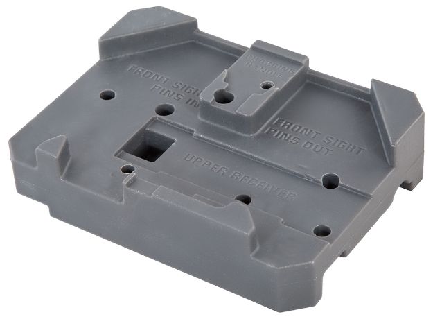 Picture of Wheeler 156945 Armorer's Bench Block Gray Plastic Rifle AR Platform