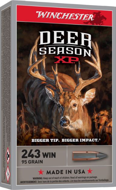 Picture of Winchester Ammo X243DS Deer Season XP 243Win 95gr Extreme Point 20 Per Box/10 Case