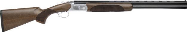 Picture of CZ-USA 06469 Redhead Premier Reduced Length 20 Gauge Compact 3" 2rd 24" Gloss Black Chrome Barrel, Silver Satin Chrome Metal Finish, Turkish Walnut Stock Includes 5 Chokes