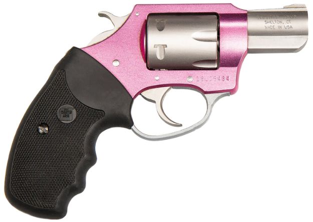 Picture of Charter Arms 52330 Pathfinder Pink Lady Small 22 WMR, 8rd 2" Stainless Stainless Steel Barrel & Cylinder, Pink Aluminum Frame w/Black Finger Grooved Rubber Grip, Exposed Hammer