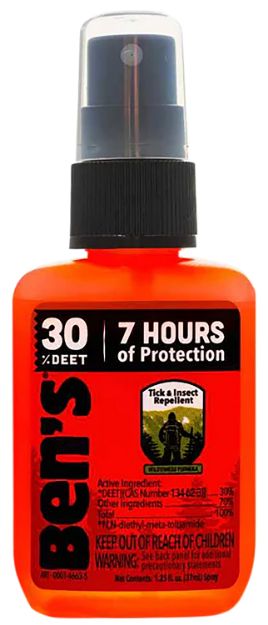 Picture of Ben's 00067190 30  Odorless Scent Spray Repels Ticks & Biting Insects 1.25 oz Effective Up to 8 hrs