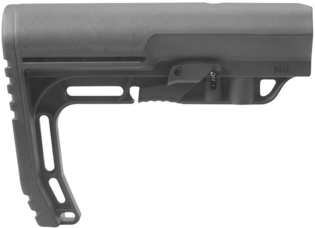 Picture of Mission First Tactical BMS Battlelink Minimalist Stock Collapsible Black Synthetic for AR-15, M16, M4 with Commercial Tubes (Tube Not Included)