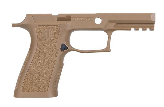 Picture of Sig Sauer GRIPMODXCA943MCOY P320 Grip Module X-Series Carry (Medium Size Module), 9mm Luger/40 S&W/357 Sig, Coyote Polymer, Fits Sig P320 (3.90" & 4.70")