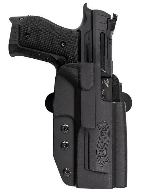 Picture of Walther Arms 5130217 PPQ  Q5 Match Steel Frame OWB Holster Black Kydex Belt Slide