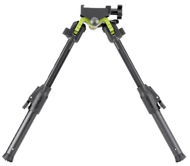 Picture of Mdt Sporting Goods Inc 105560GRN GRND-POD  Green/Black 4.50"-9" Carbon Fiber/Aluminum, Adj. Throw Lever, 4 Leg Postitions, Fits Picatinny Rail