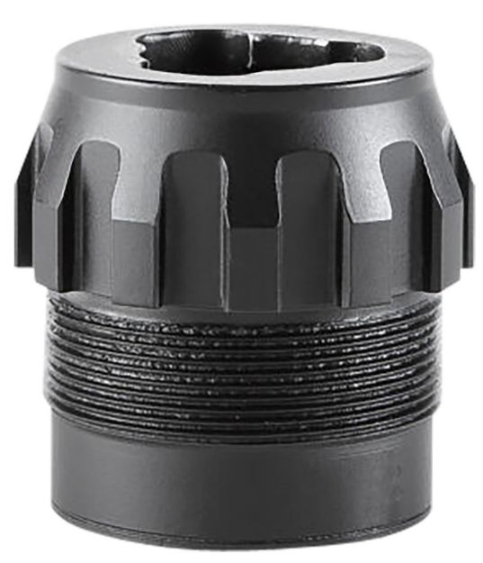 Picture of Dead Air DA444 P-Series 3-Lug Adapter Black Stainless Steel, Fits Primal/Wolfman/Ghost 45 with P-Series Adapter