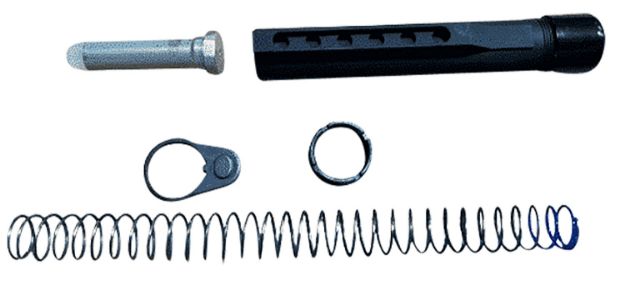 Picture of Sons Of Liberty Gun Works REKITMILSPEC RE6 Receiver Extension Kit 6 Position Buffer Tube, Buffer, Buffer Spring, Castle Nut & End Plate, Fits Mil-Spec AR-15