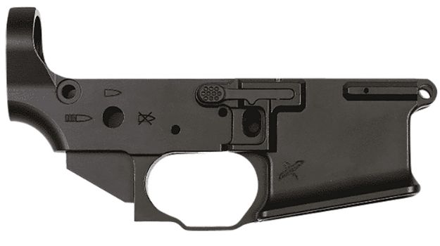 Picture of Sons Of Liberty Gun Works FCDAMBILR LRF Ambi Stripped Lower Receiver FCD Collab, Black Anodized Aluminum, Ambi Controls, Flared Magwell, Fits Mil-Spec AR-15