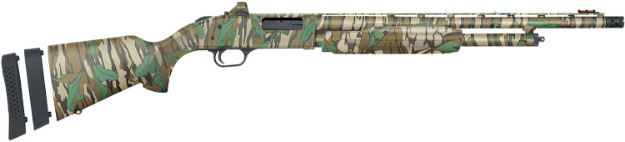 Picture of Mossberg 54684 500 Super Bantam Turkey 20 Gauge 5+1 3" 20", Mossy Oak Green Leaf, Optic Cut Rec, Synthetic Stock with Adj. Shims, XF Turkey Choke, Includes Holosun Red Dot