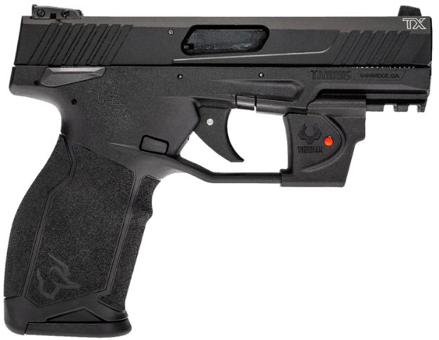 Picture of Taurus 1TX22131VL TX22C  Compact Frame 22 LR 13+1 SAO 3.60" Matte Black Steel Threaded Barrel, Black Anodized Optic Ready/Serrated Slide, Black Polymer Frame w/Picatinny Rail, Viridian Laser