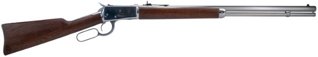 Picture of Heritage Mfg H9235724F9 92  38 Special +P/357 Mag 12rd 24" Stainless Polished Octagon Barrel, Stainless Polished Receiver, Fixed Hardwood Stock