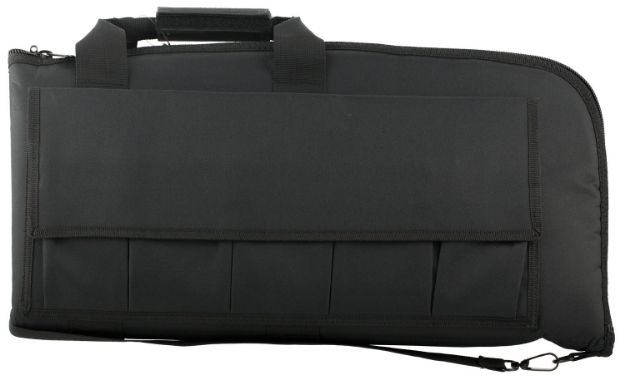 Picture of NcStar CV290746 VISM Rifle Case Black PVC Nylon w/ ID Holder Foam Padding Double Zippers & Mag Pouches