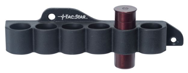 Picture of TacStar 1081210 SideSaddle Slimline Mossberg 500/590 12 Gauge 6rds Black Polymer w/Aluminum Mounting Plate