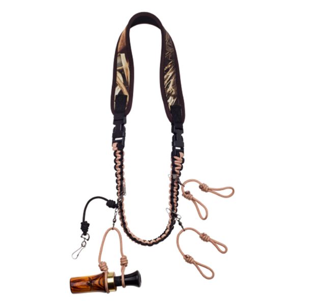 Picture of Duck Commander DNBQL3 Cut Em Lanyard  Camo Neoprene Around Neck