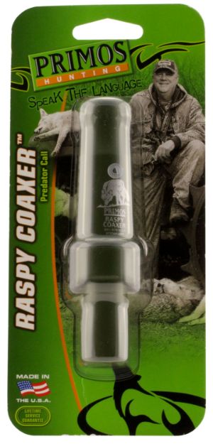 Picture of Primos PS323 Raspy Coaxer  Open Call Rabbit/Rodent Sounds Attracts Predators Green Plastic