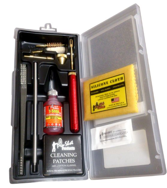 Picture of Pro-Shot P389KIT Classic Box Kit .38/ .357/ 9mm Cal Pistol/Yellow Plastic Case