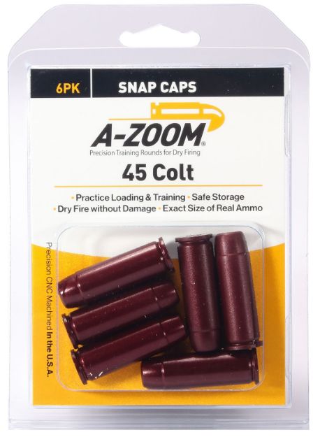 Picture of A-Zoom 16124 Revolver Snap Cap 45Colt 6Pack