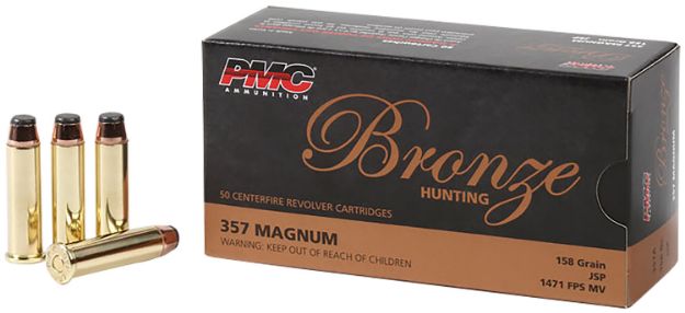 Picture of PMC 357A Bronze  357Mag 158gr Jacketed Soft Point 50 Per Box/20 Case