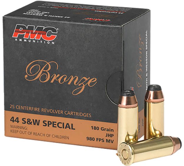 Picture of PMC 44SB Bronze  44S&WSpl 180gr Jacketed Hollow Point 25 Per Box/20 Case