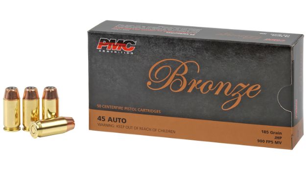 Picture of PMC 45B Bronze  45ACP 185gr Jacketed Hollow Point 50 Per Box/20 Case