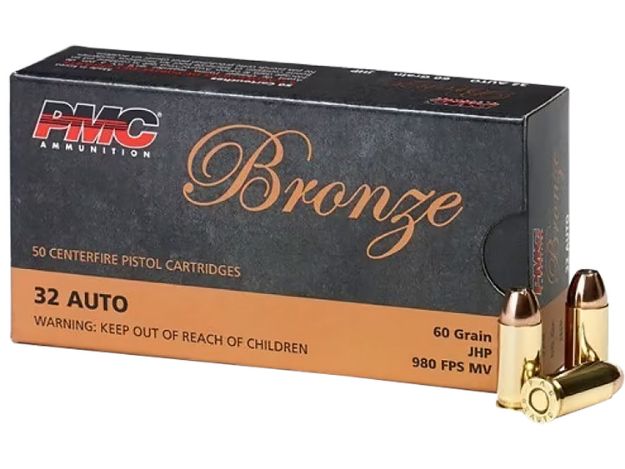 Picture of PMC 32B Bronze  32ACP 60gr Jacketed Hollow Point 50 Per Box/20 Case