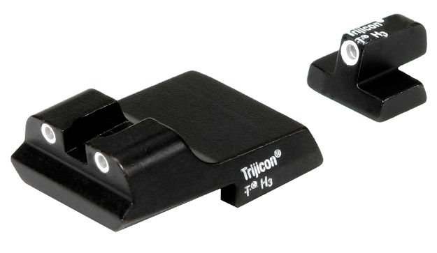 Picture of Trijicon 600437 Bright & Tough Night Sights  Green/Tritium White Outline Front Sight-Green/Tritium White Outline Rear Sight Smith & Wesson 1911