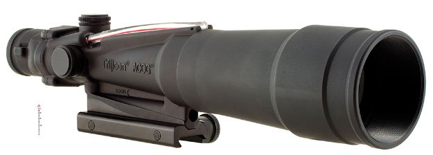 Picture of Trijicon 100175 ACOG  Black Hardcoat Anodized 5.5x50mm Illuminated Red Chevron .308/7.62 BDC Reticle